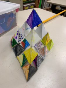 Sierpinski's pyramid 1st Graders